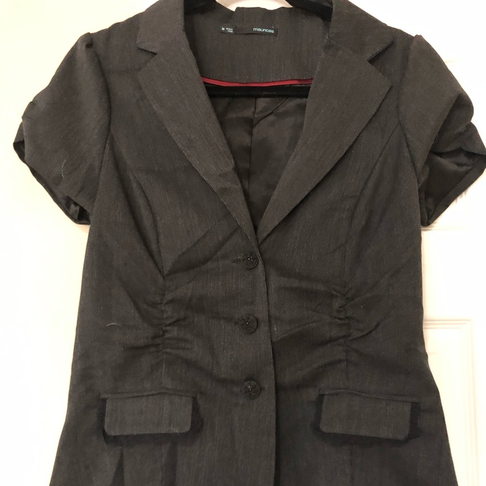 🛍💵 4/$25 NWOT Gray Button Blazer